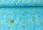 Preview: Gartenfrosch light blue, cotton woven fabric for kids